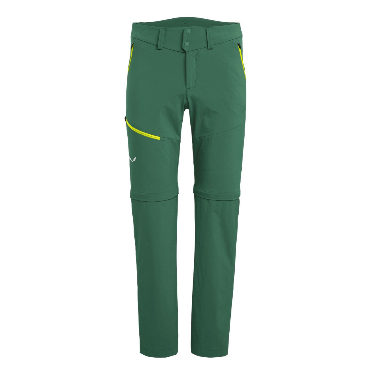 Calças Softshell Salewa Puez 2 Durastretch Zip-Off Homem Verdes 021TFECOX